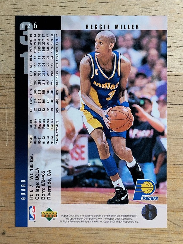 1994-95 Upper Deck #126 Reggie Miller