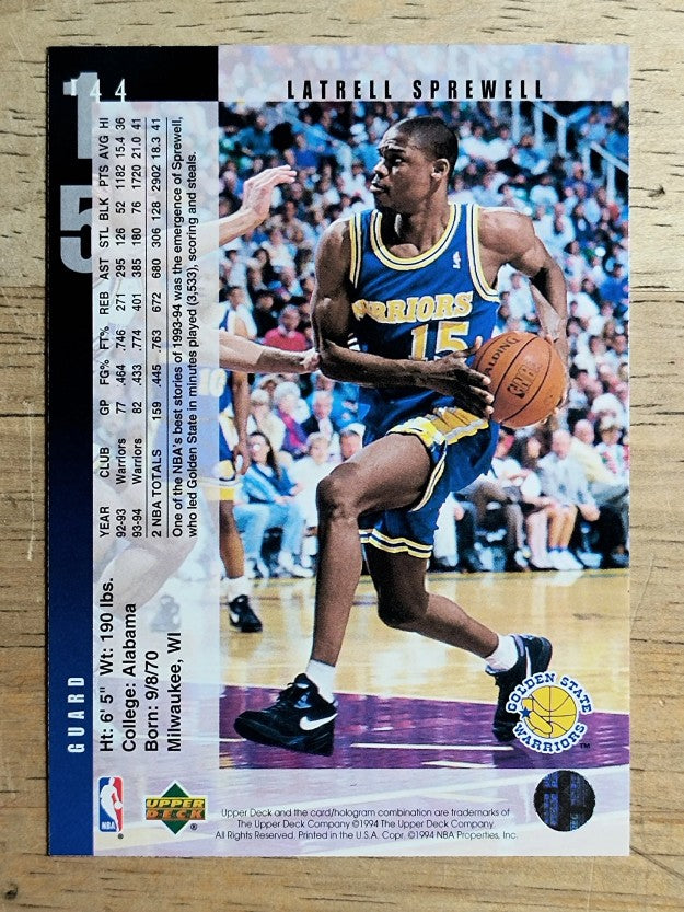 1994-95 Upper Deck #144 Latrell Sprewell