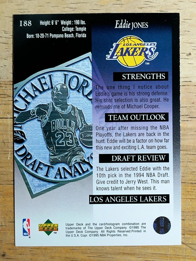 1994-95 Upper Deck #188 Eddie Jones DA