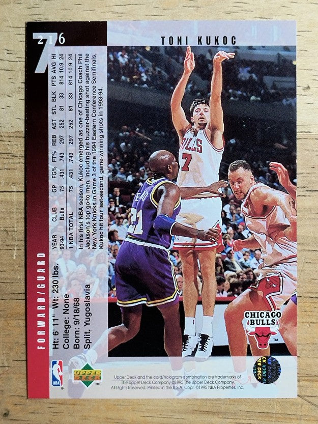 1994-95 Upper Deck #216 Toni Kukoc