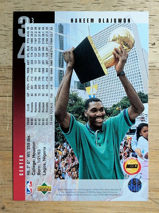 1994-95 Upper Deck #233 Hakeem Olajuwon