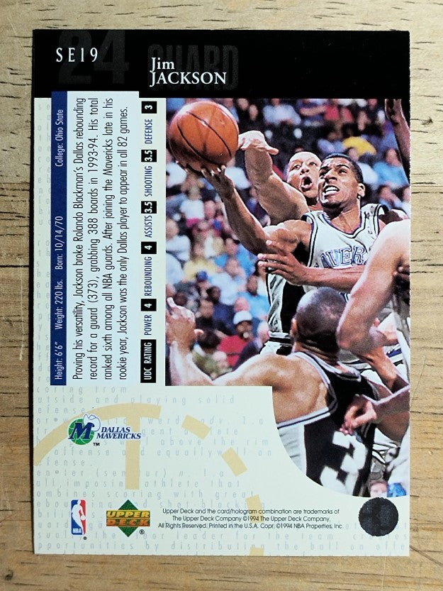 1994-95 Upper Deck Special Edition #19 Jim Jackson