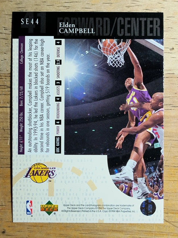 1994-95 Upper Deck Special Edition #44 Elden Campbell