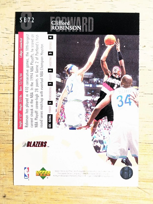 1994-95 Upper Deck Special Edition #72 Clifford Robinson