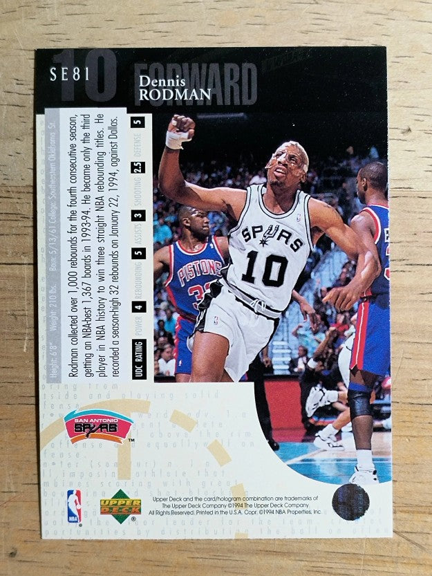 1994-95 Upper Deck Special Edition #81 Dennis Rodman