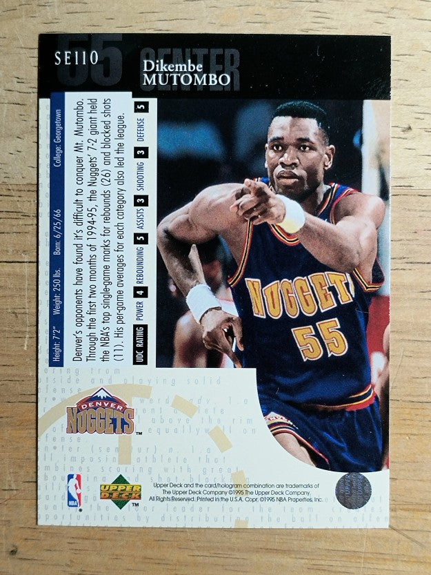 1994-95 Upper Deck Special Edition #110 Dikembe Mutombo