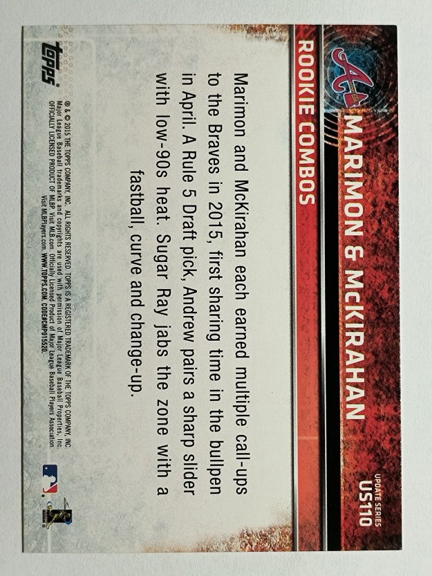 2015 Topps Update #US110 Andrew McKirahan RC/Sugar Ray Marimon RC