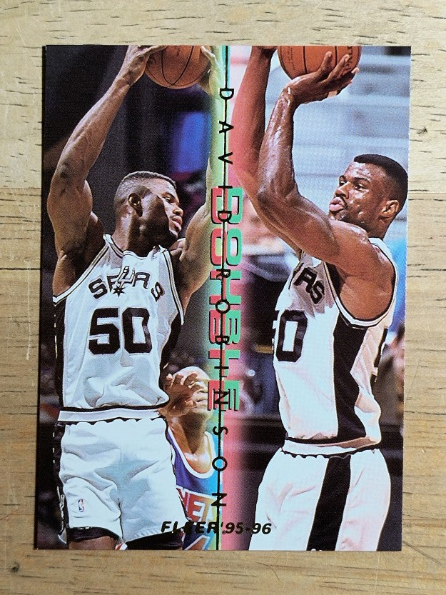 1995-96 Fleer Double Doubles #11 David Robinson