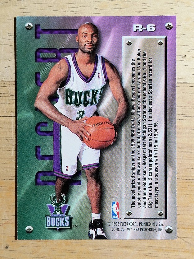 1995-96 Metal Rookie Roll Call #R6 Shawn Respert