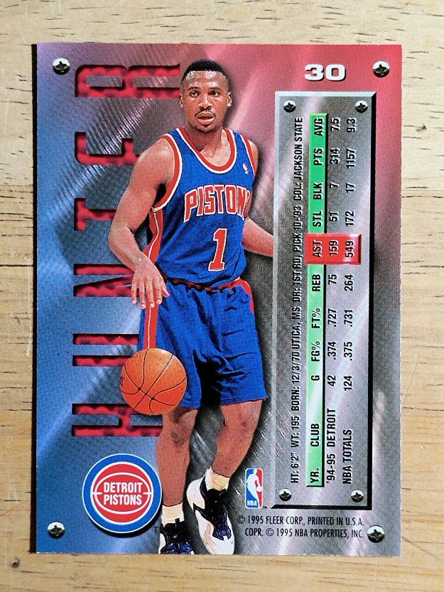 1995-96 Metal Silver Spotlight #30 Lindsey Hunter