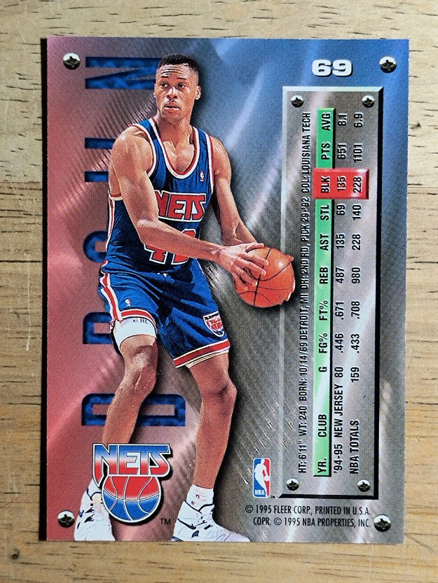 1995-96 Metal Silver Spotlight #69 P.J. Brown
