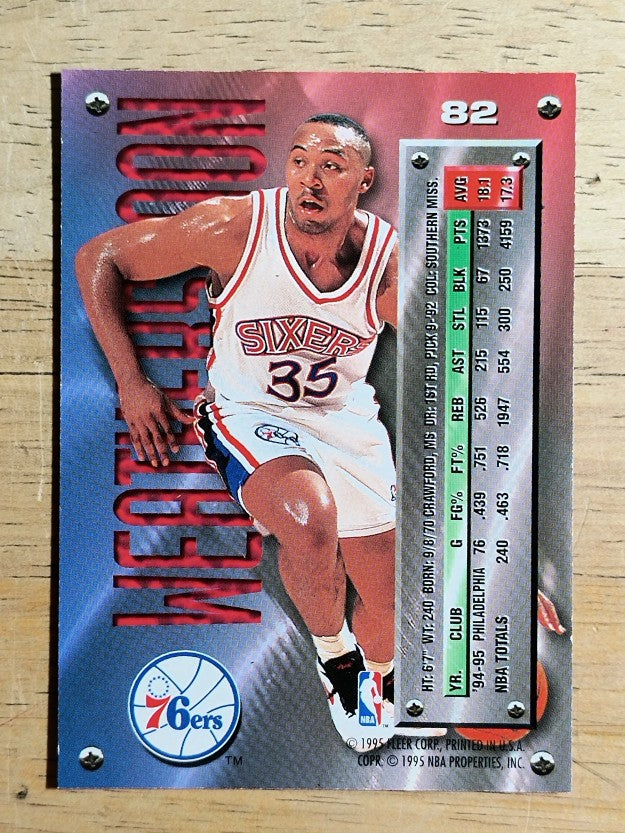 1995-96 Metal Silver Spotlight #82 Clarence Weatherspoon