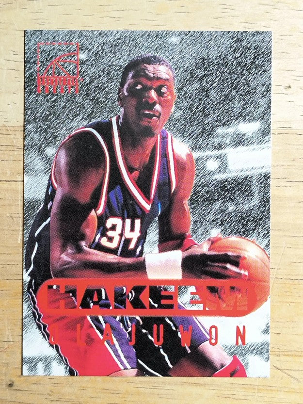 1996 Score Board Rookies #92 Hakeem Olajuwon BG