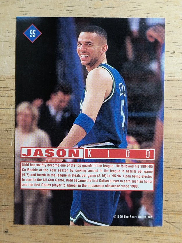 1996 Score Board Rookies #95 Jason Kidd BG