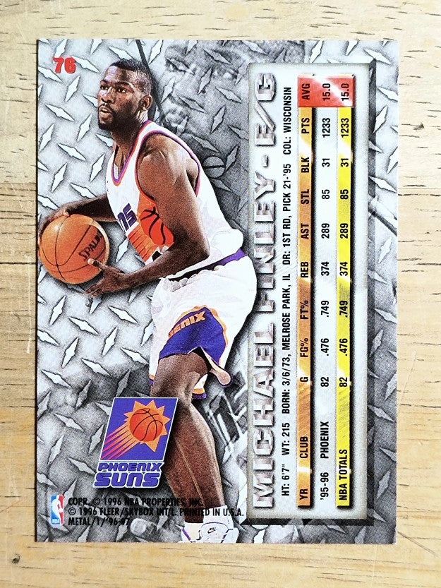 1996-97 Metal #76 Michael Finley
