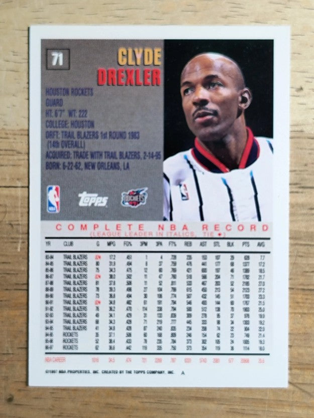 1997-98 Topps #71 Clyde Drexler