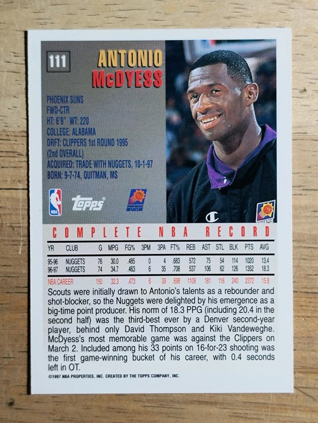 1997-98 Topps #111 Antonio McDyess