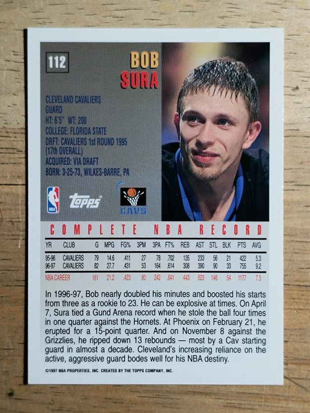 1997-98 Topps #112 Bob Sura