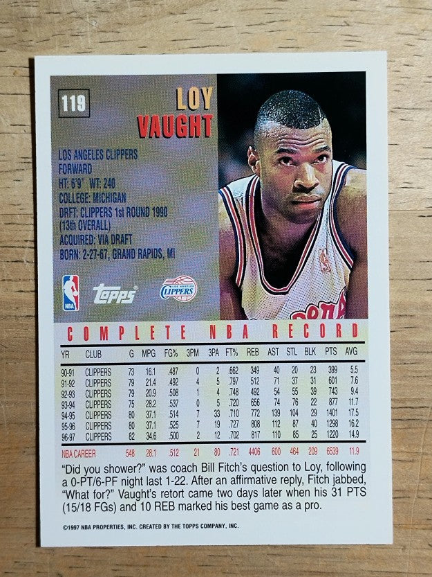 1997-98 Topps #119 Loy Vaught