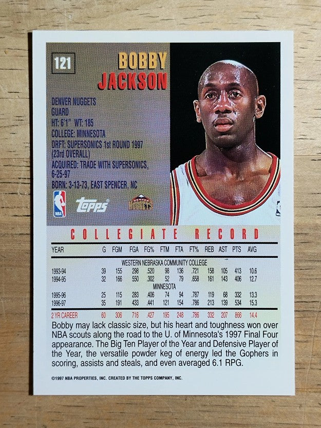1997-98 Topps #121 Bobby Jackson RC