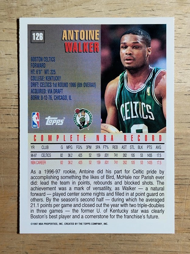 1997-98 Topps #126 Antoine Walker