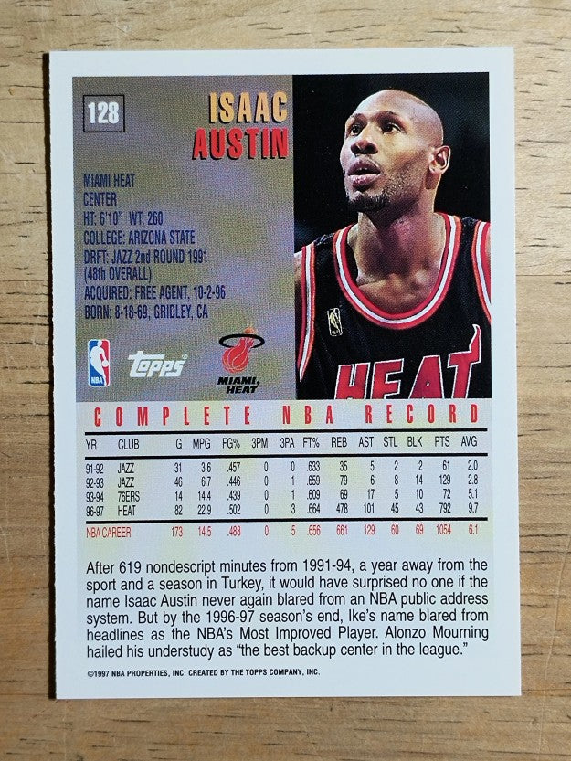 1997-98 Topps #128 Isaac Austin