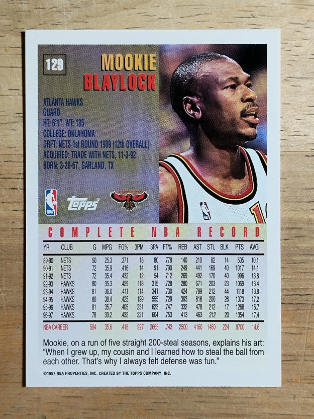 1997-98 Topps #129 Mookie Blaylock