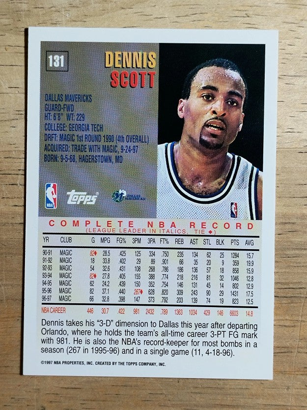 1997-98 Topps #131 Dennis Scott
