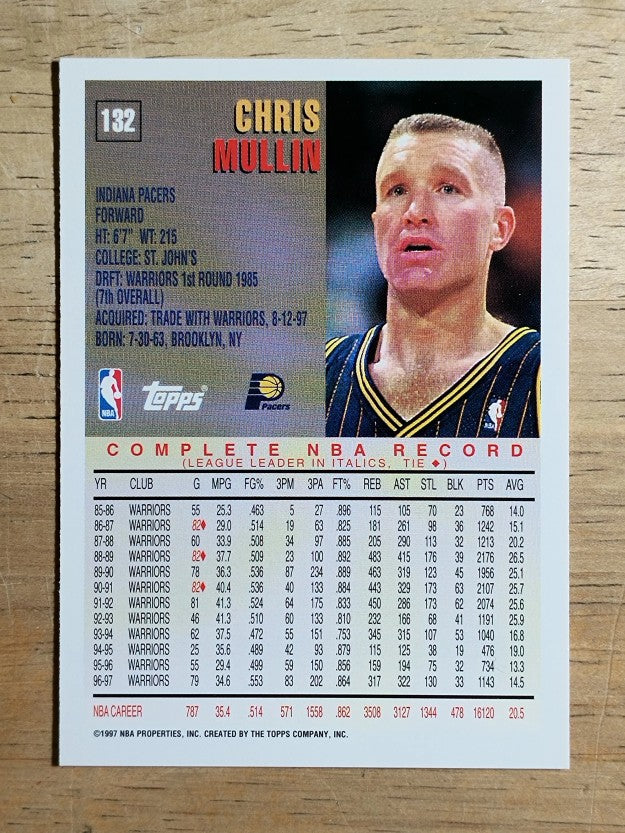 1997-98 Topps #132 Chris Mullin