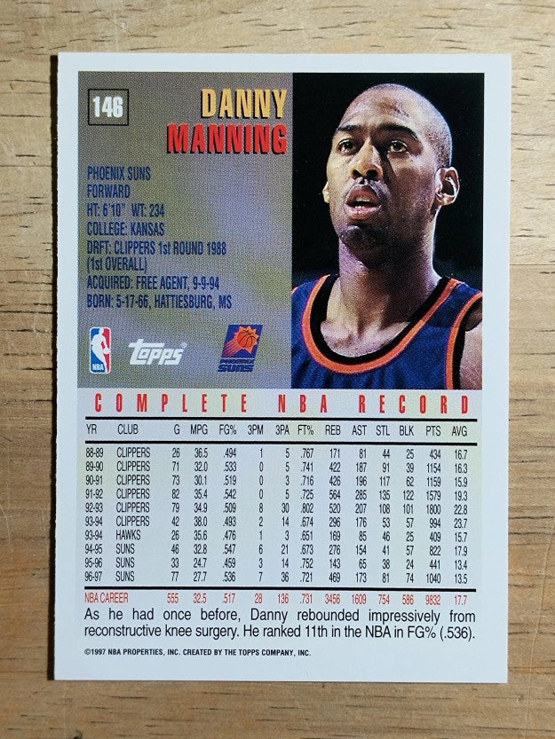 1997-98 Topps #146 Danny Manning