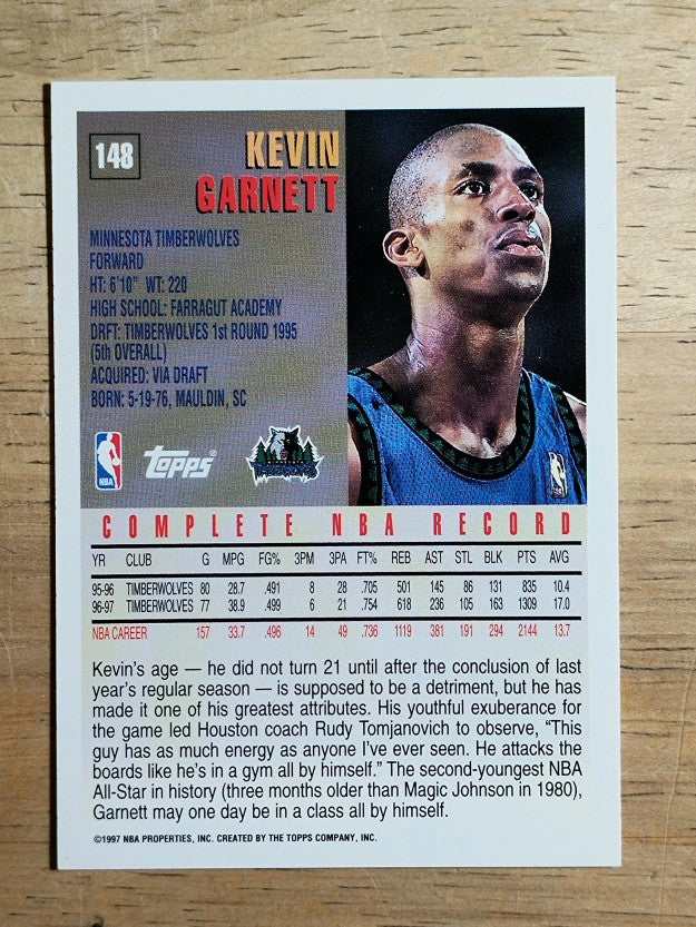 1997-98 Topps #148 Kevin Garnett