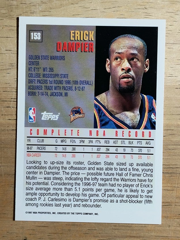1997-98 Topps #153 Erick Dampier