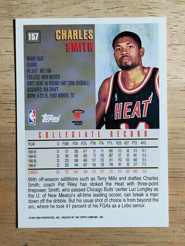 1997-98 Topps #157 Charles Smith RC