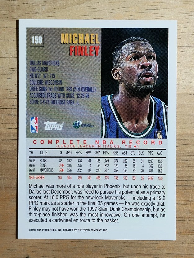 1997-98 Topps #159 Michael Finley