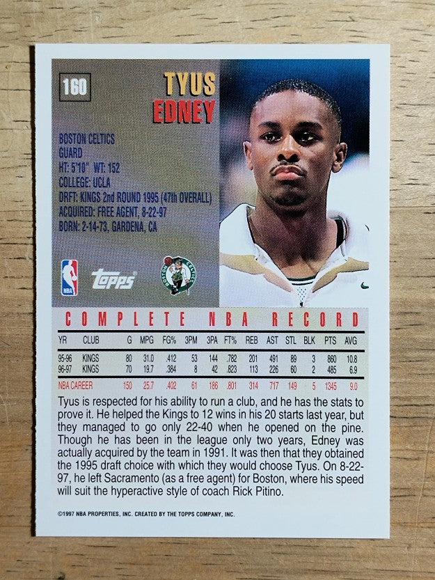 1997-98 Topps #160 Tyus Edney