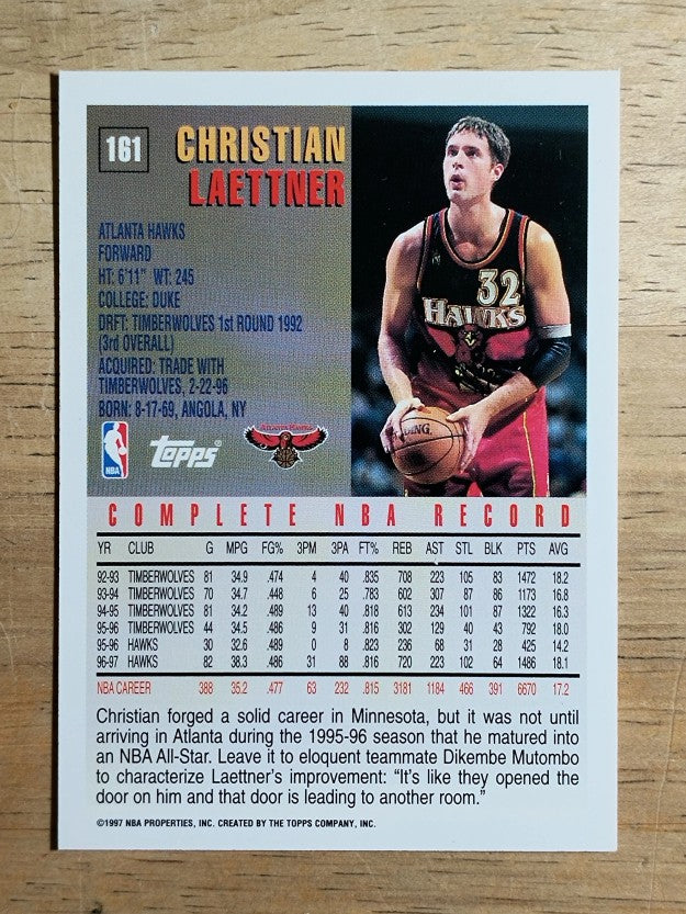 1997-98 Topps #161 Christian Laettner