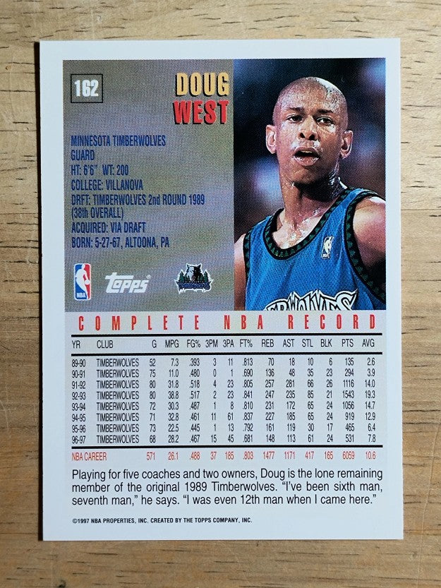 1997-98 Topps #162 Doug West