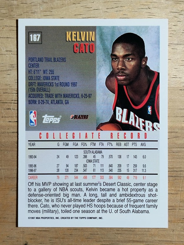 1997-98 Topps #167 Kelvin Cato RC