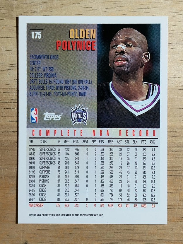 1997-98 Topps #175 Olden Polynice