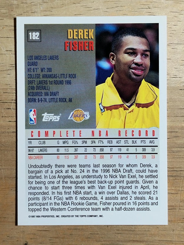 1997-98 Topps #182 Derek Fisher