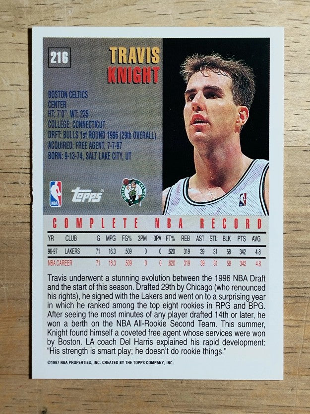 1997-98 Topps #216 Travis Knight