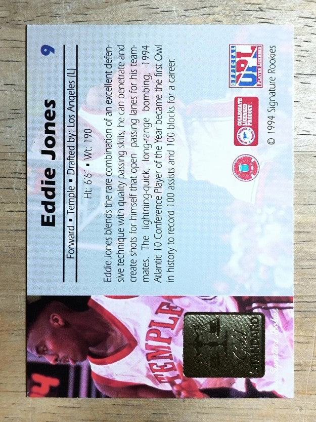 1994 Signature Rookies Gold Standard #9 Eddie Jones