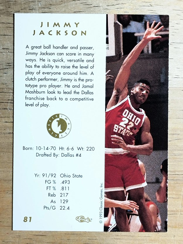 1993-94 Images Four Sport #81 Jimmy Jackson