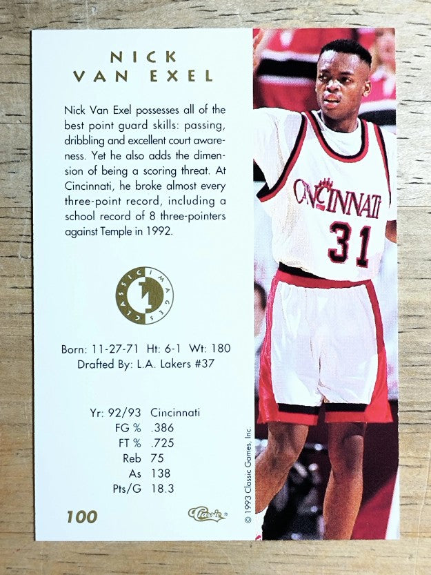 1993-94 Images Four Sport #100 Nick Van Exel