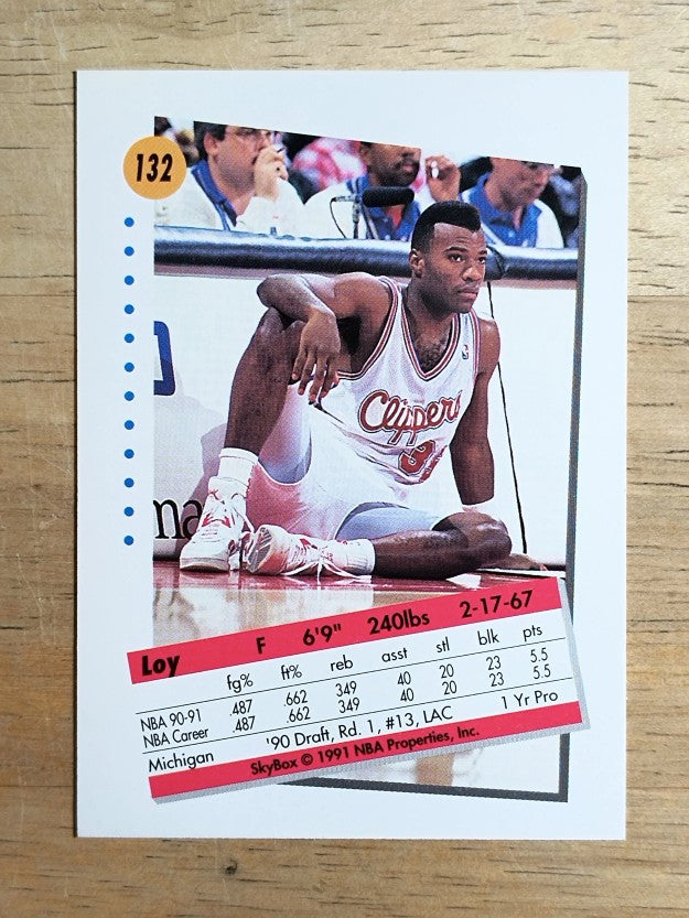 1991-92 SkyBox #132 Loy Vaught