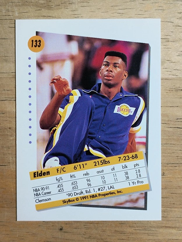 1991-92 SkyBox #133 Elden Campbell