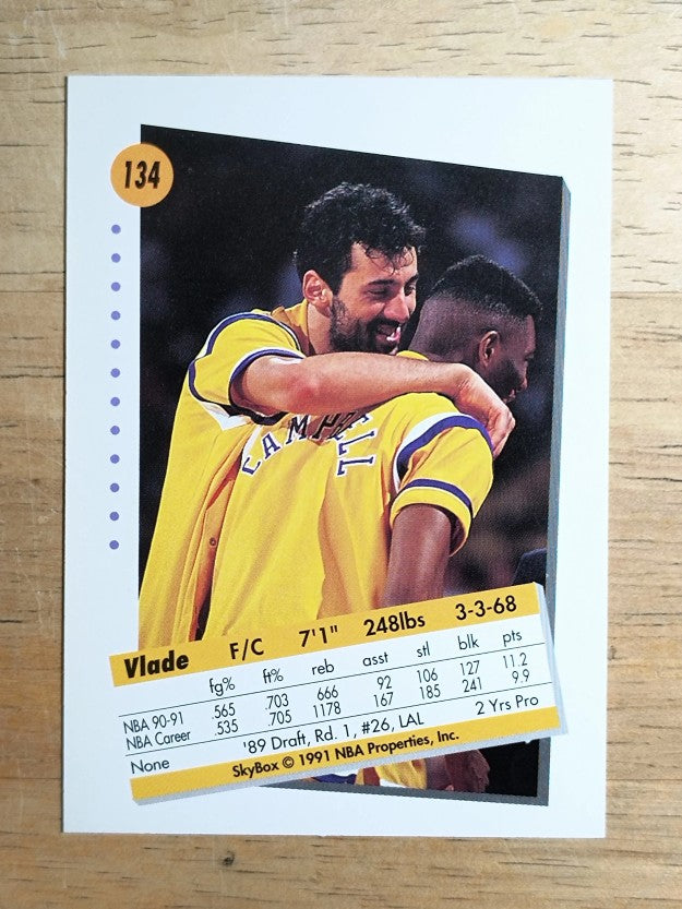 1991-92 SkyBox #134 Vlade Divac