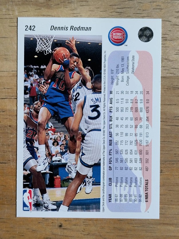 1992-93 Upper Deck #242 Dennis Rodman