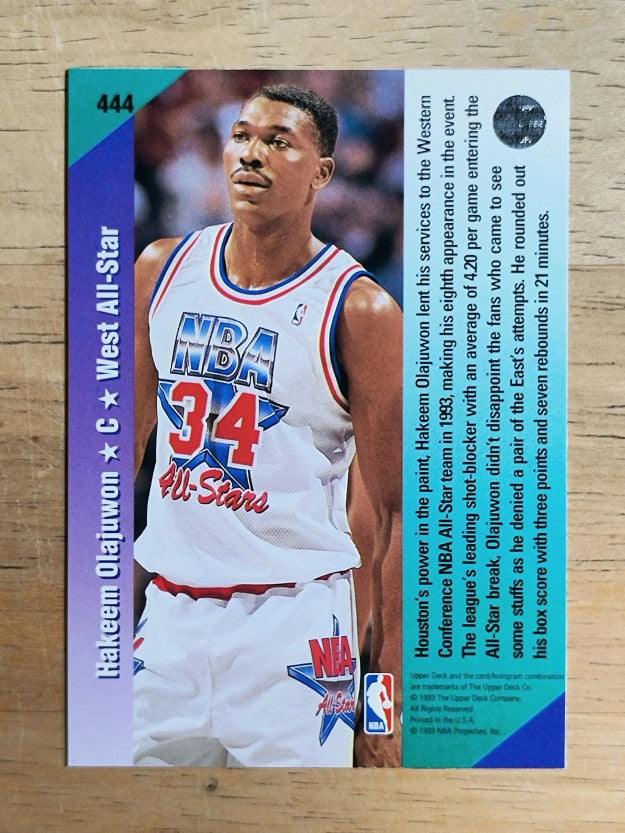 1992-93 Upper Deck #444 Hakeem Olajuwon AS