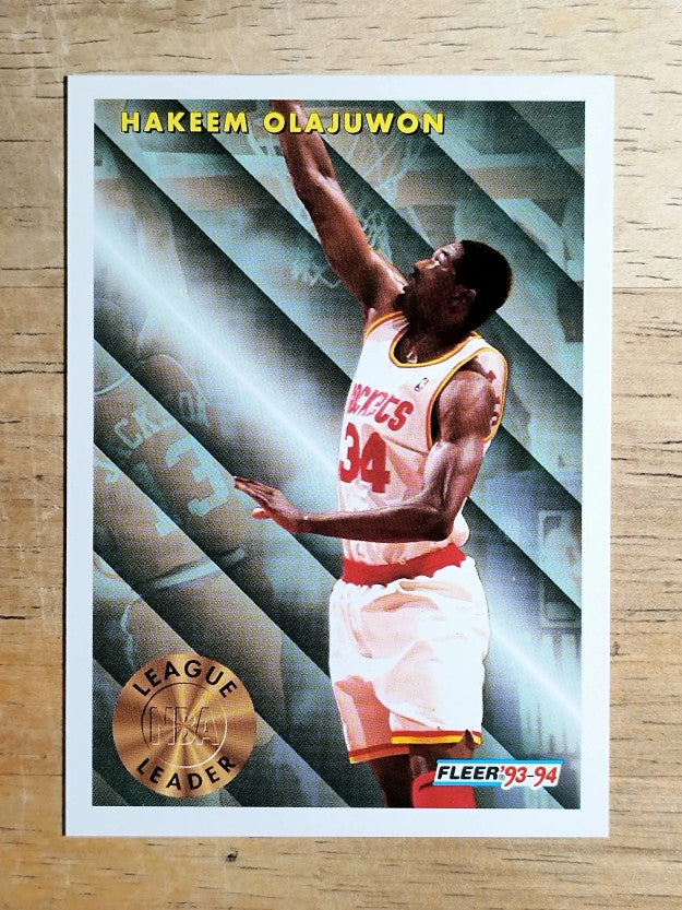 1993-94 Fleer #225 Hakeem Olajuwon LL